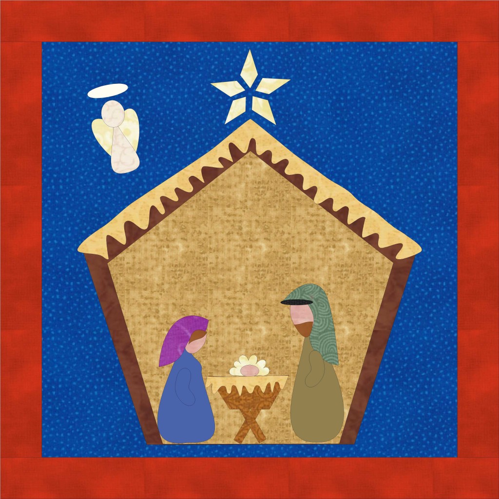 nativity mini quilt for blog